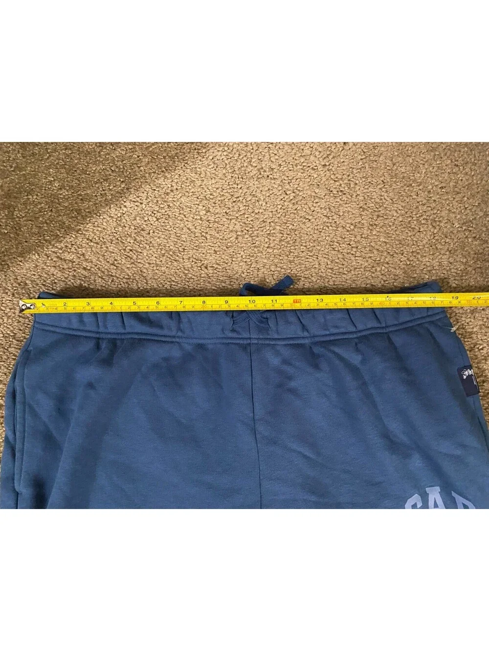 Gap x Disney Joggers Pants Unisex Adults L Blue Cotton Mickey Mouse Athleisure